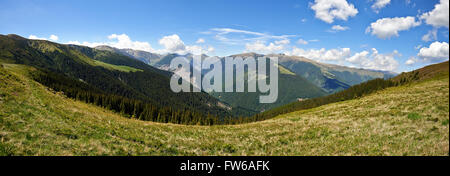 Panorama-Foto von Fagaras-Gebirge, Rumänien Stockfoto