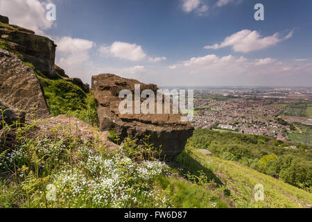 Teesside aus Eston Nab, Cleveland, England Stockfoto