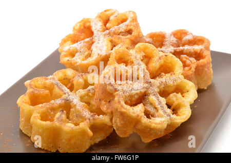 Flores Fritas oder Flores de Pascua, typische Oster-Dessert-Spanien Stockfoto