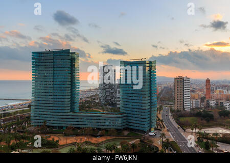 Skyline von Barcelona, Spanien Stockfoto