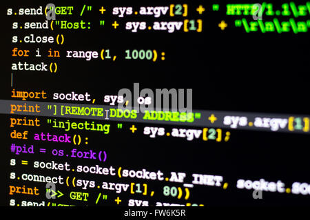 DDOS-Attacke-Konzept Stockfoto