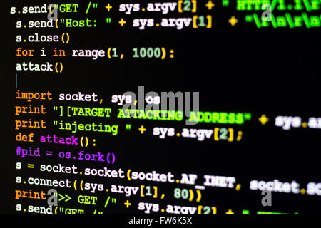 DDOS-Attacke-Konzept Stockfoto