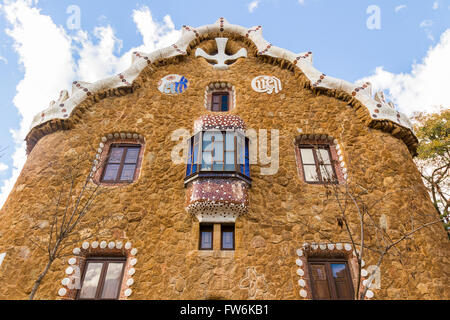 Park Güell in Barcelona, Spanien. Stockfoto