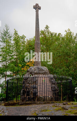 Massaker von Glencoe MacDonald Denkmal, Glencoe Village Stockfoto