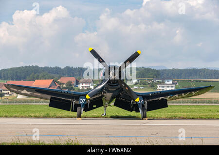 Chance Vought F4U-4 Corsair OE-EAS betrieben von Red Bull "The Flying Bulls" Stockfoto