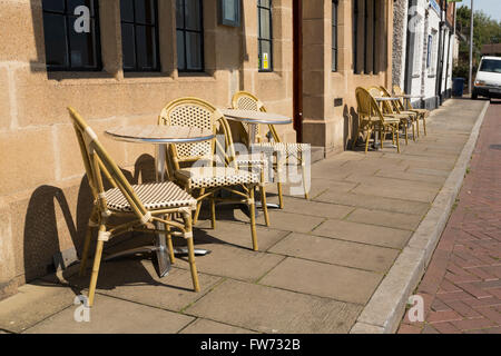 ein alfresco café Stockfoto