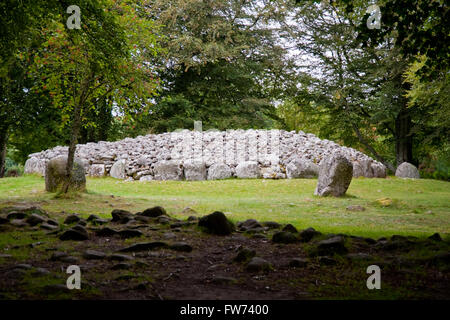 Chambered Cairn und Menhire bei Balnuran von Schloten Stockfoto