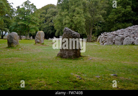 Standing Stones auf Balnuran von Schloten Stockfoto