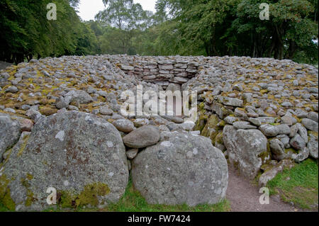 Chambered Cairn auf Balnuran von Schloten Stockfoto