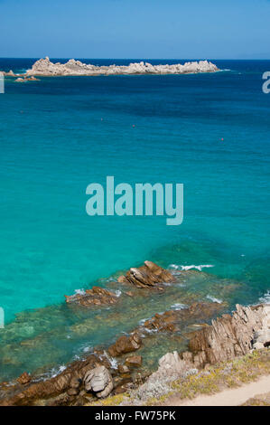 Der Strand Rena Bianca in Santa Teresa di Gallura, Sardinien Stockfoto