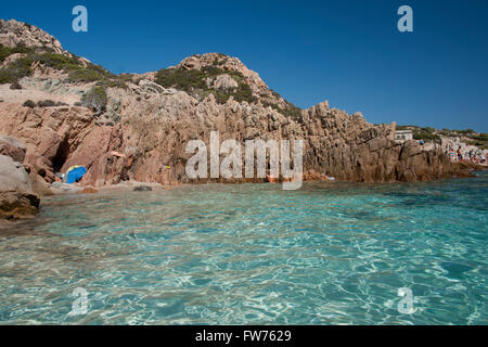 Die Küste von Spargi, Insel des Archipels von La Maddalena, Sardinien, Italien Stockfoto