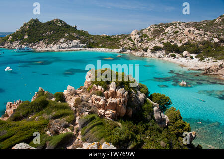 Die Küste von Spargi, Insel des Archipels von La Maddalena, Sardinien, Italien Stockfoto