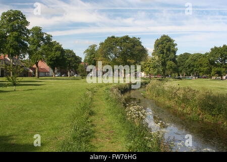 Dorfplatz Stockfoto