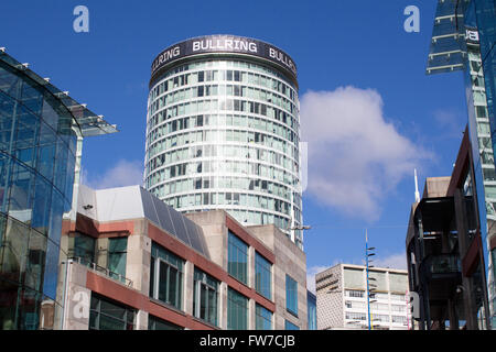 Die Rotunde befindet sich in der Bullring Shopping Centre, Birmingham. Früher hat ein Bürogebäude es jetzt auch wohnen Wohnungen. Stockfoto