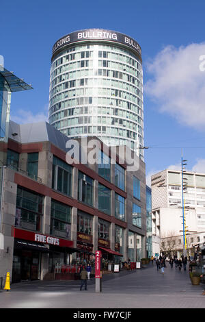 Die Rotunde befindet sich in der Bullring Shopping Centre, Birmingham. Früher hat ein Bürogebäude es jetzt auch wohnen Wohnungen. Stockfoto