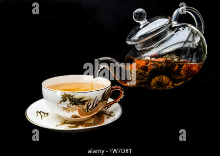 Low-Key-Lebensmittel Zeit für Tee Stockfoto