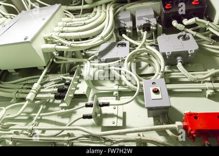 Elektrische Verdrahtung Verkabelung Industrie Stockfoto
