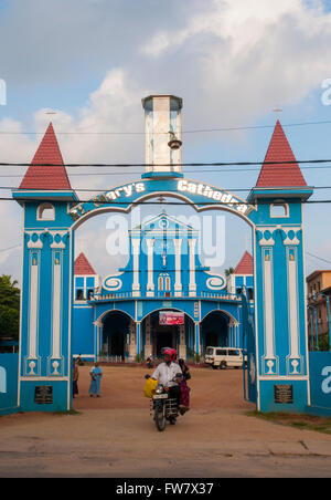 Str. Marys katholische Kathedrale in Batticaloa an der Ost Küste von Sri Lanka Stockfoto