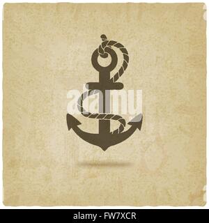 alten Hintergrund - Vektor-Illustration zu verankern. EPS 10 Stock Vektor