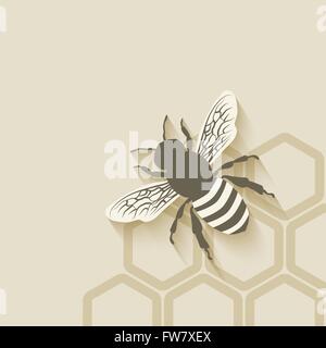 Bienenwaben Hintergrund - Vektor-Illustration. EPS 10 Stock Vektor