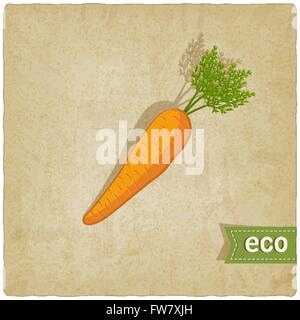 Karotte-Eco-Hintergrund - Vektor-Illustration. EPS 10 Stock Vektor
