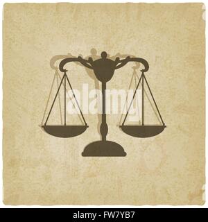 Retro-Skala alten Hintergrund - Vektor-Illustration. EPS 10 Stock Vektor