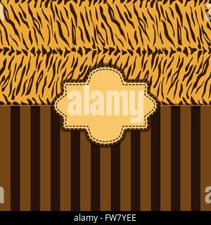 Tiger Haut Hintergrund - Vektor-Illustration. EPS 10 Stock Vektor