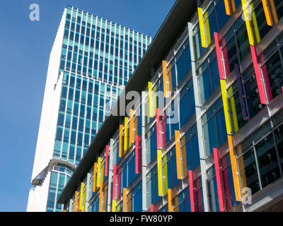 SOM und Mahler 4 Büroturm Gebäude in finanziellen Geschäftsviertel Zuidas, Amsterdam, Niederlande Stockfoto