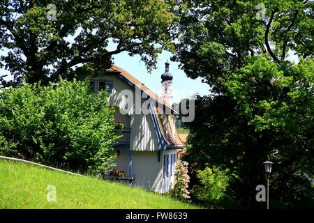 Murnau: Septembertag Haus Stockfoto