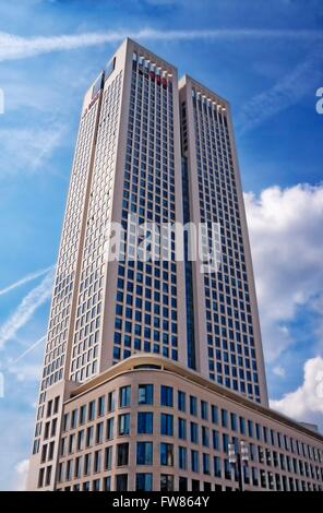 Bürogebäude OpernTurm in Frankfurt am Main Stockfoto