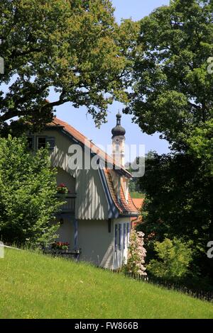 Murnau: Septembertag Haus Stockfoto