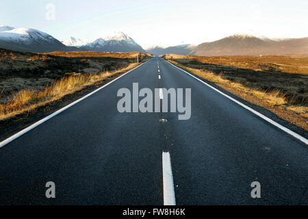 Straße nach Glen Coe, Schottland Stockfoto