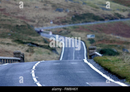 Remote-Straße Rannoch Moor-Schottland Stockfoto