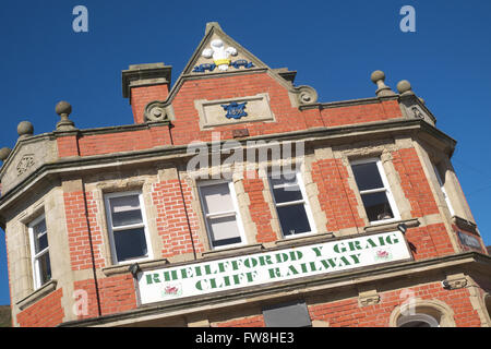 Aberystwyth, Wales-Station für die Cliff Railway line Stockfoto