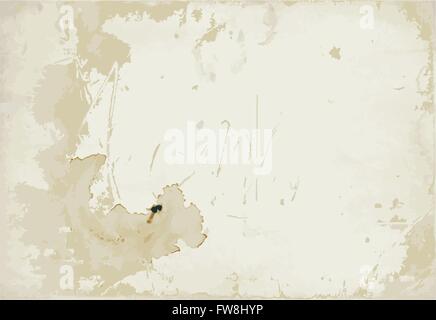Alte Flecken Papierstruktur. Vektor-Illustration Stock Vektor
