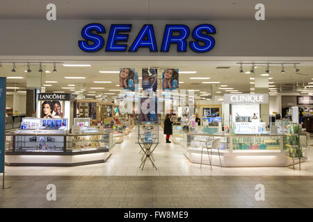 Sears Kaufhaus an der Cataraqui Town Centre Kingston, Ontario, auf Donnerstag, 14. Januar 2016. Stockfoto