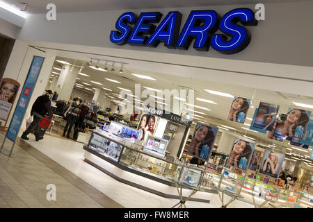 Sears Kaufhaus an der Cataraqui Town Centre Kingston, Ontario, auf Donnerstag, 14. Januar 2016. Stockfoto