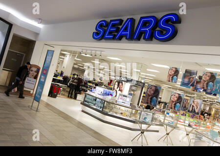 Sears Kaufhaus an der Cataraqui Town Centre Kingston, Ontario, auf Donnerstag, 14. Januar 2016. Stockfoto