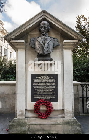 Denkmal für Admiral Arthur Phillip von Charles Leonard Hartwell Stockfoto