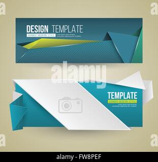 Satz von modernem Design Banner Vorlage. Vektor-Illustration. Stock Vektor
