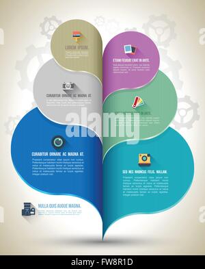 Infografik-Konzept der Ökologie oder Bio-Produkte. Infografik-Elemente. Design-Elemente. Vektor-Icons. Stock Vektor