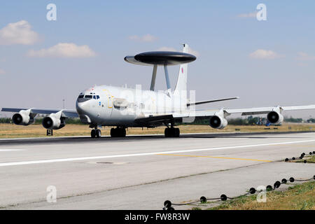 Eine NATO AWACS E-3A Sentry, die Teilnahme an der internationalen Übung Anatolian Eagle 2013-2 in Konya, Türkei. Stockfoto