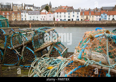 St Monans Fischerdorf in Fife Stockfoto