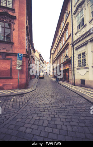 Prag, März 18: Straßen von Prag 18, 2016 in Prag - Tschechische Republik Stockfoto