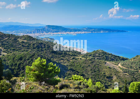 Lookout von Mount Scopos in Zakynthos Island, Griechenland Stockfoto