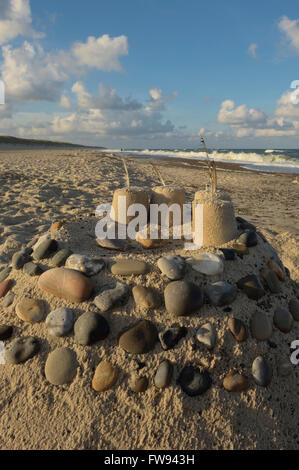 Bjerregård Strand Bjerregård. Hvide Sande. Westjütland. Dänemark Europa Stockfoto