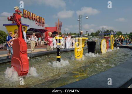 Legoland Billund, der ursprüngliche Legoland Park eröffnete am 7. Juni 1968 in Billund, Dänemark Stockfoto