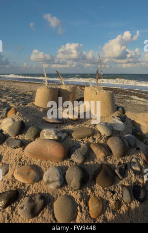 Bjerregård Strand Bjerregård. Hvide Sande. Westjütland. Dänemark Europa Stockfoto