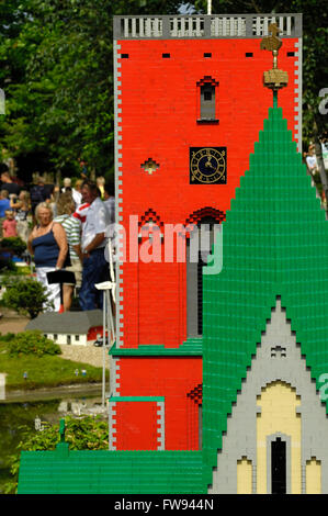 Legoland Billund, der ursprüngliche Legoland Park eröffnete am 7. Juni 1968 in Billund, Dänemark Stockfoto