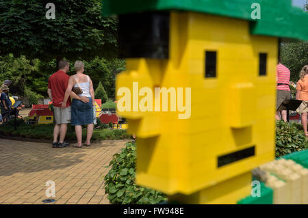 Legoland Billund, der ursprüngliche Legoland Park eröffnete am 7. Juni 1968 in Billund, Dänemark Stockfoto